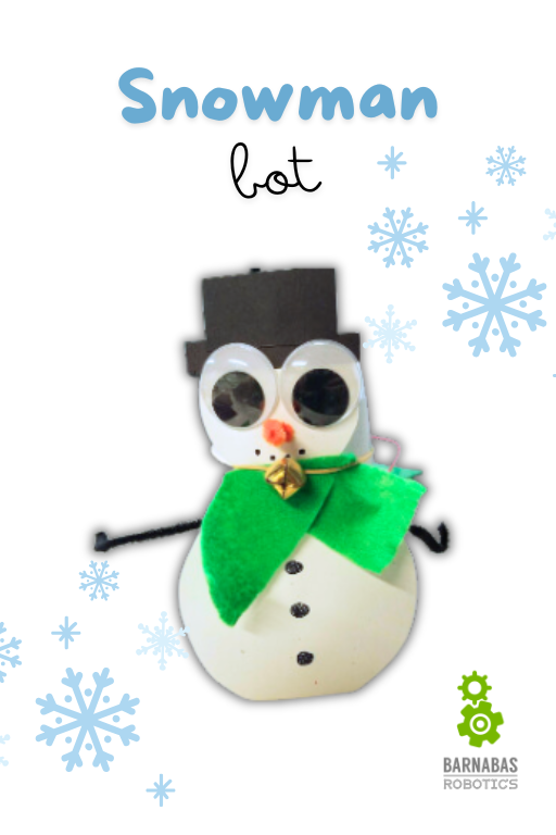 vibration brush bot snowman winter